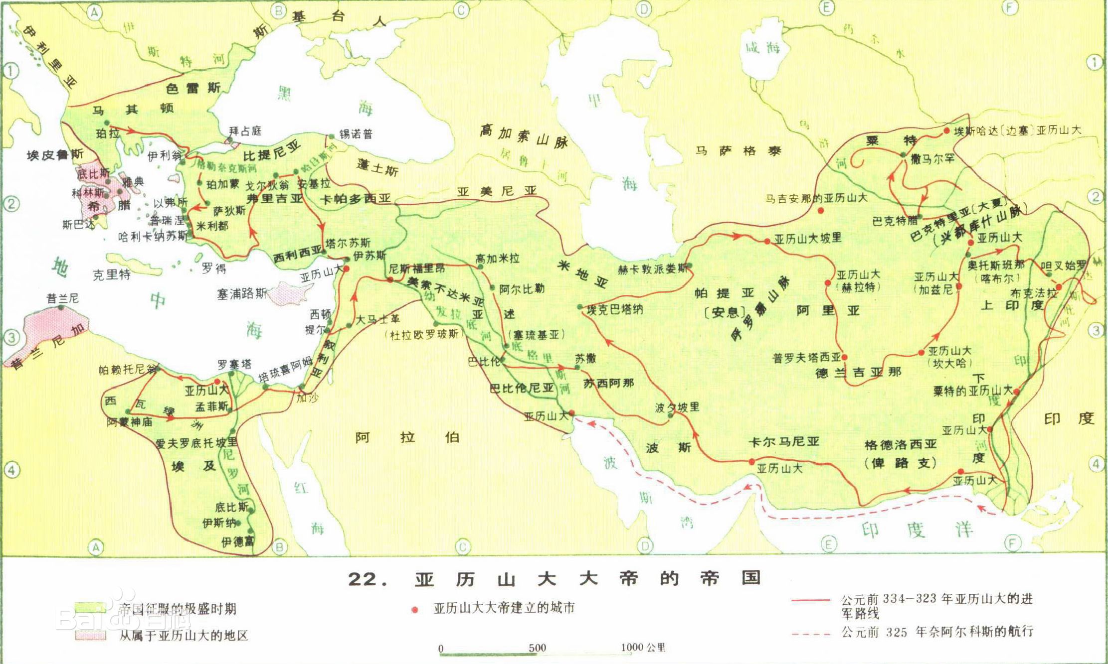 亚历山大大帝的帝国